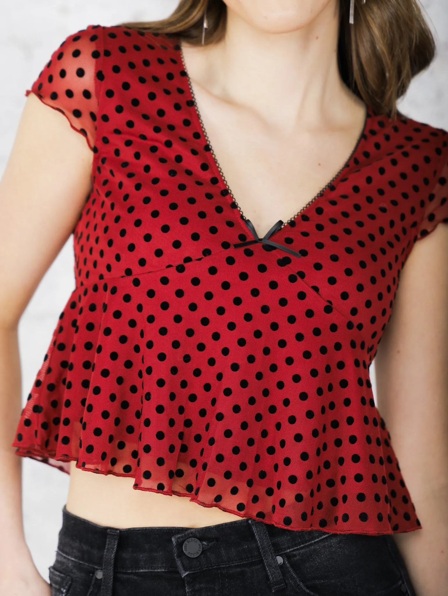 Arielle Polka Dot Top
