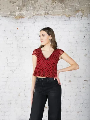 Arielle Polka Dot Top