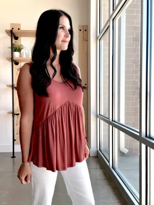 Babydoll Knit Tank Top
