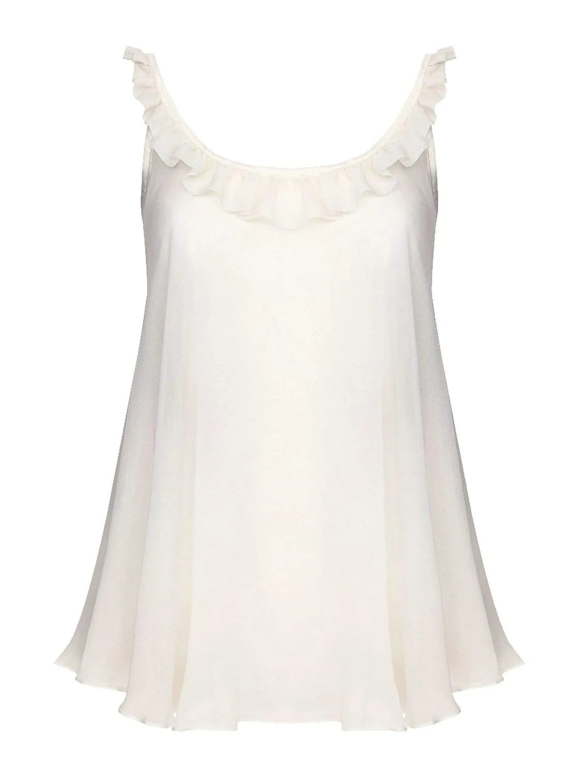Bardot babydoll silk chiffon