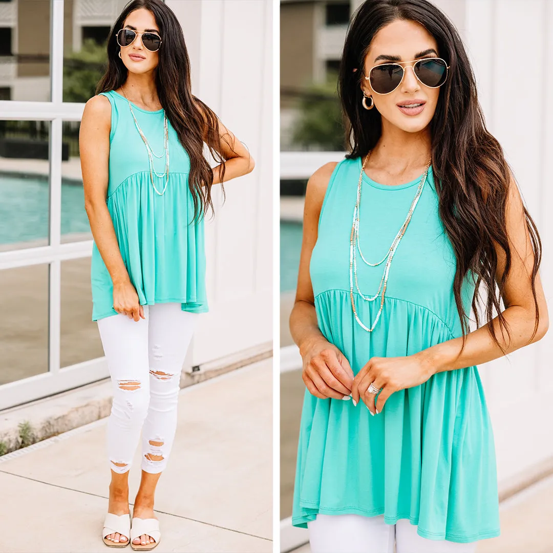 Better With You Mint Green Babydoll Tank