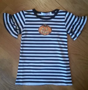 Black Striped Halloween Dress