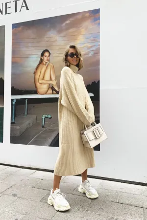 Boston Knitted Dress - Beige