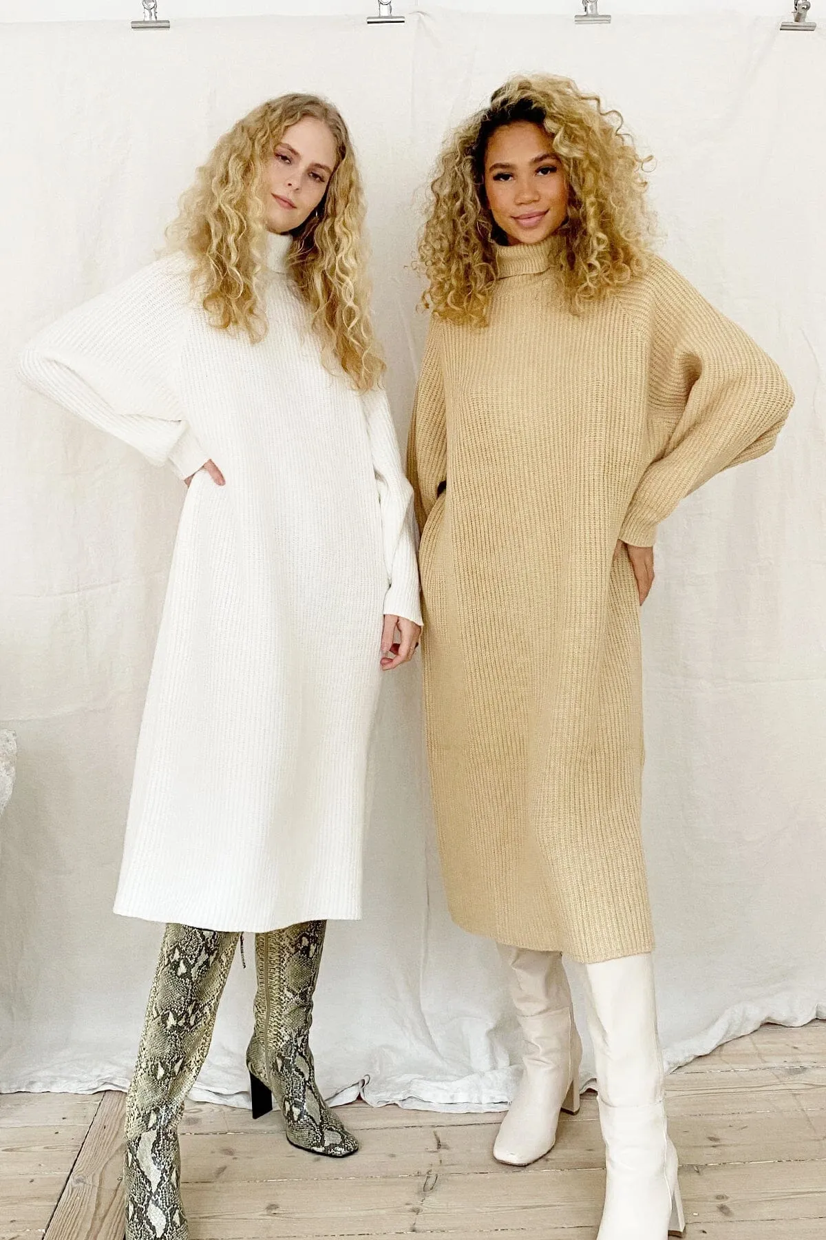 Boston Knitted Dress - Beige