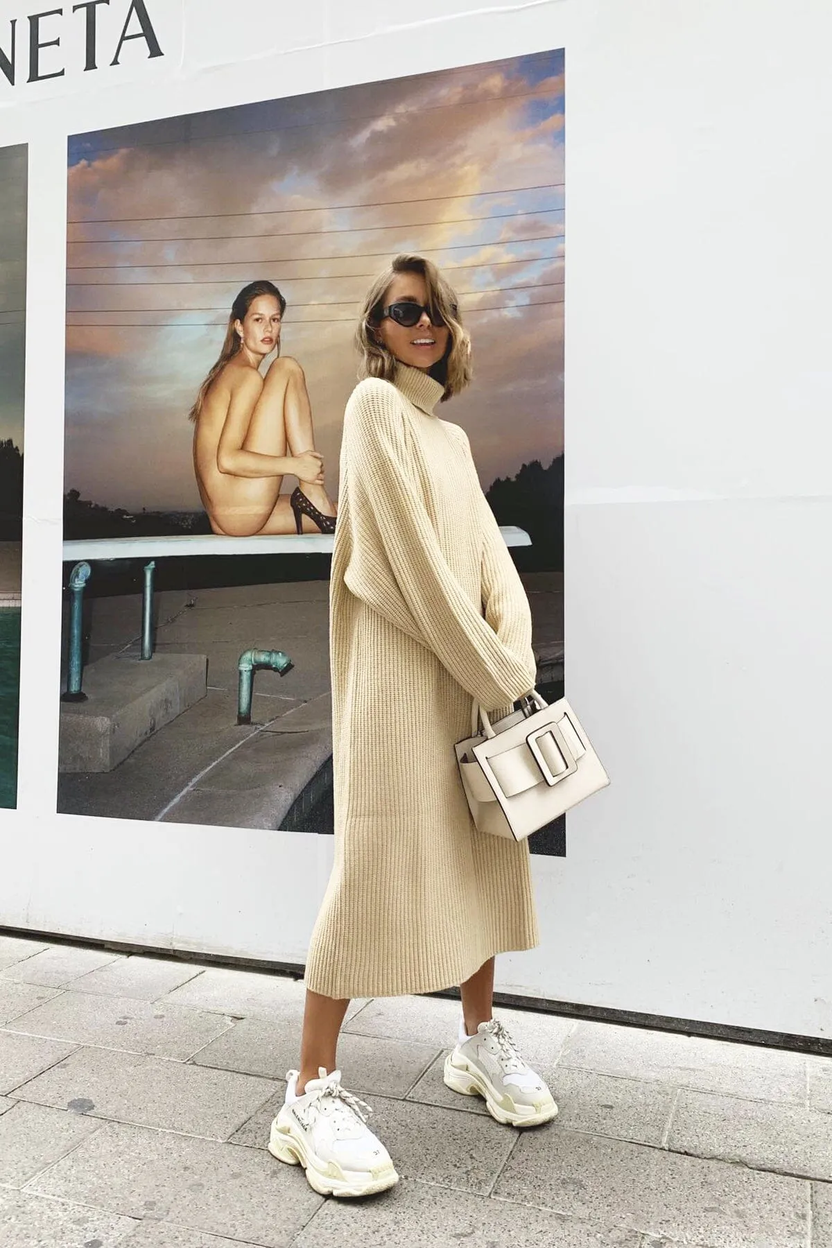 Boston Knitted Dress - Beige
