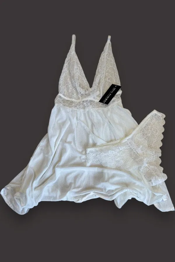 Bridal Lace Babydoll