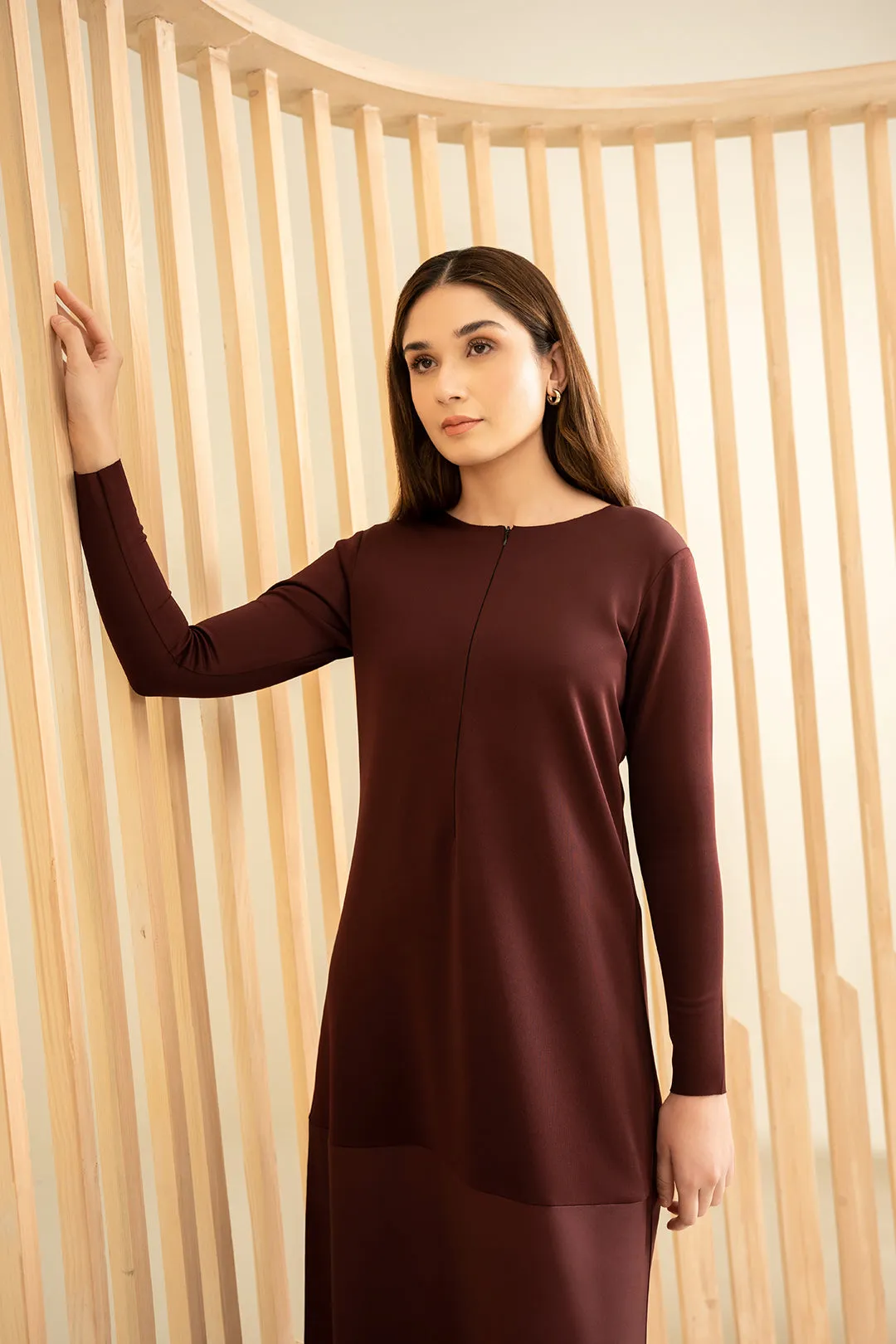 Burgundy Dress