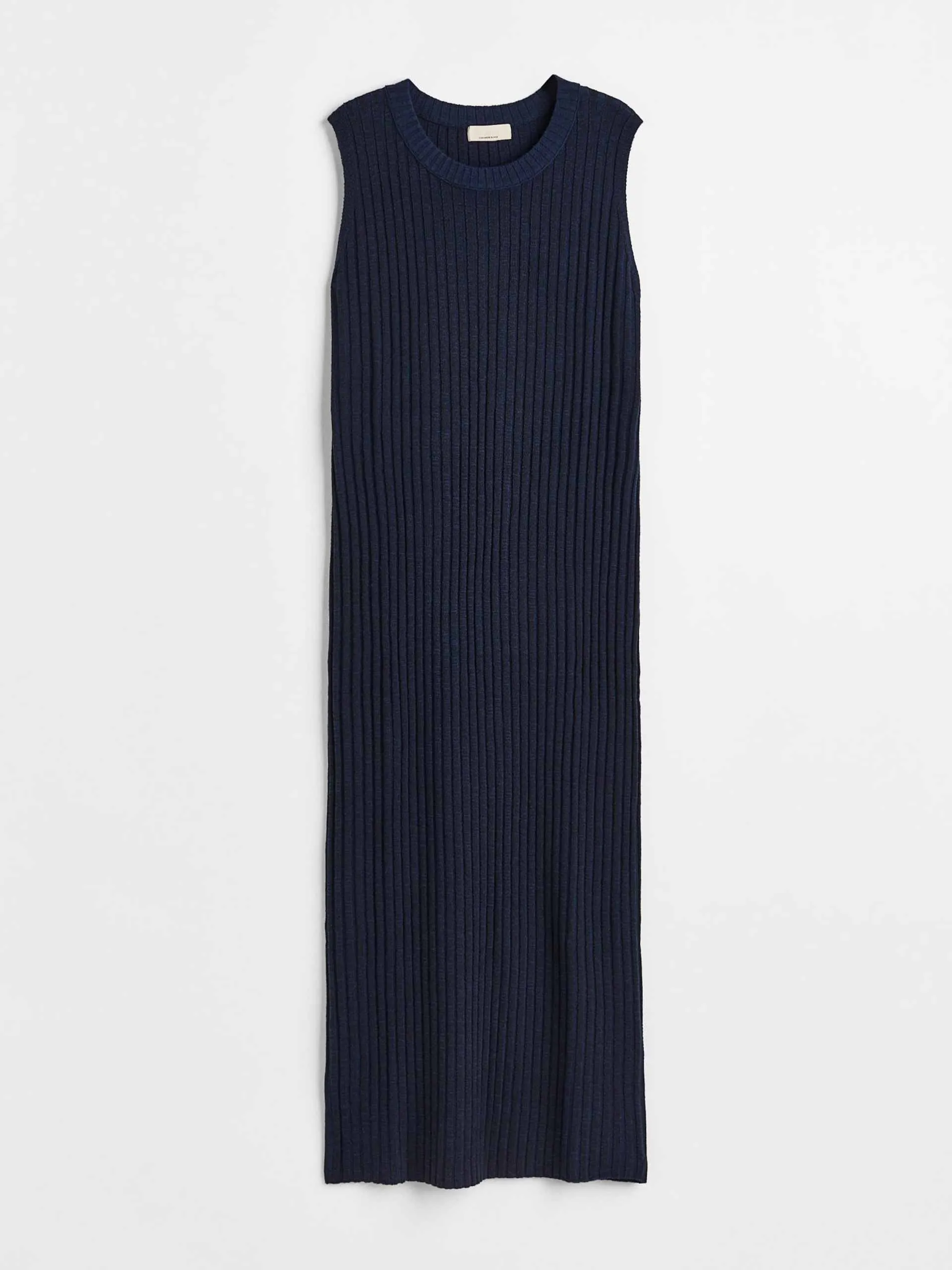 Cashmere-blend rib-knit dress