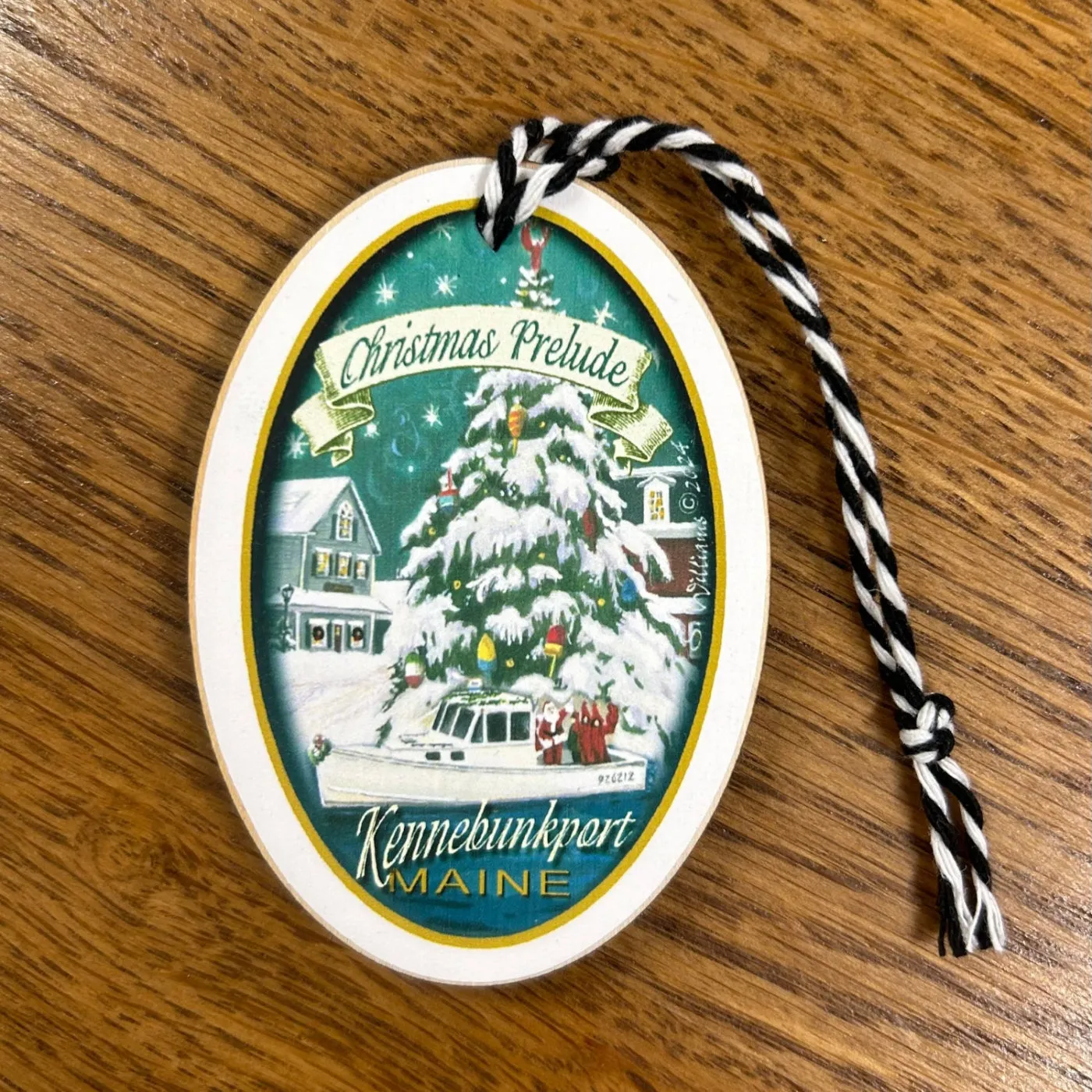 CHRISTMAS PRELUDE KENNEBUNKPORT Ornament souvenir