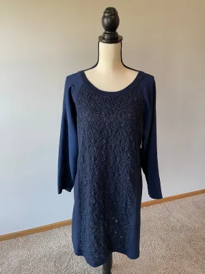 Cluny Knit Panel Dress (XL)