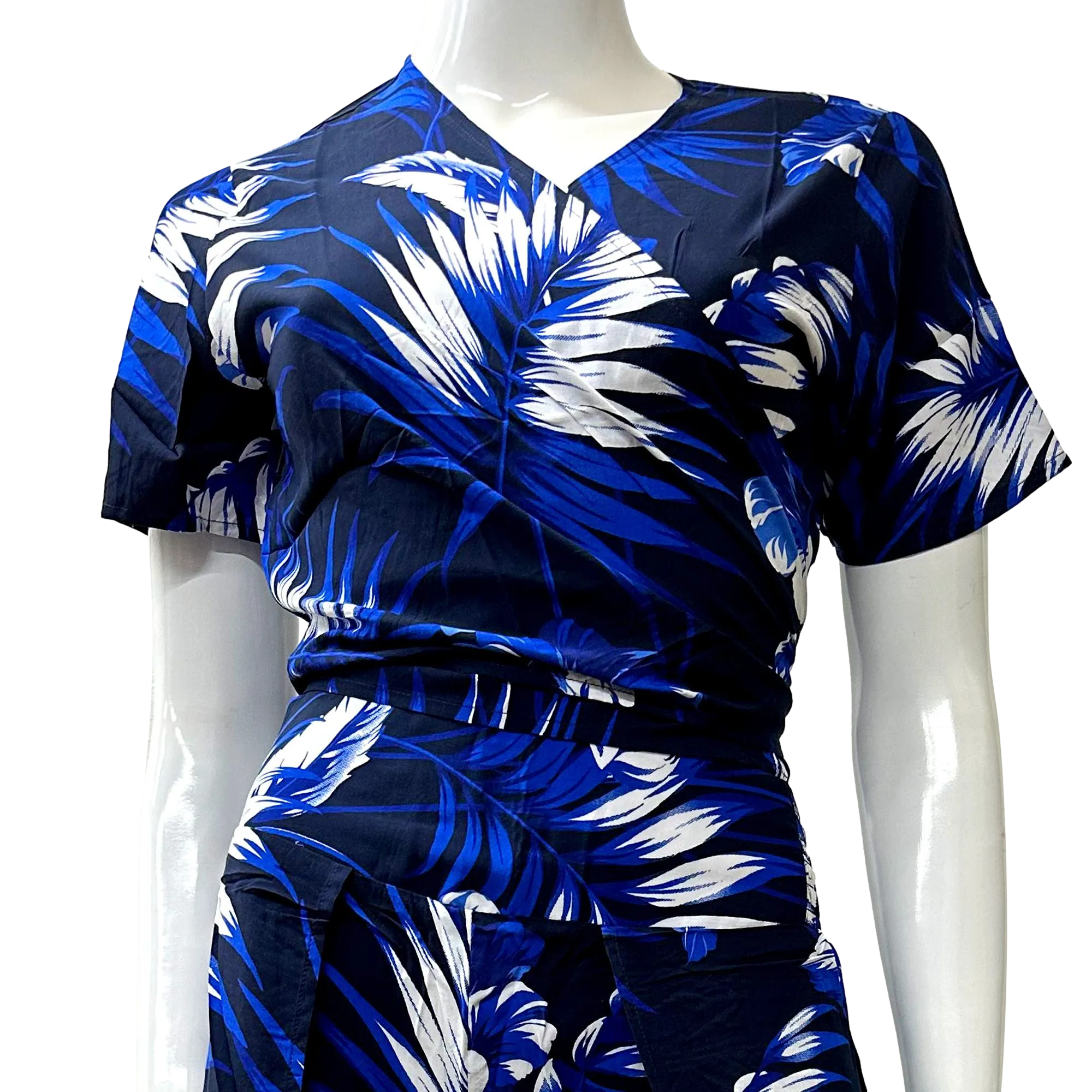 Coconut Leaves Women's Wrap Around Pants Set