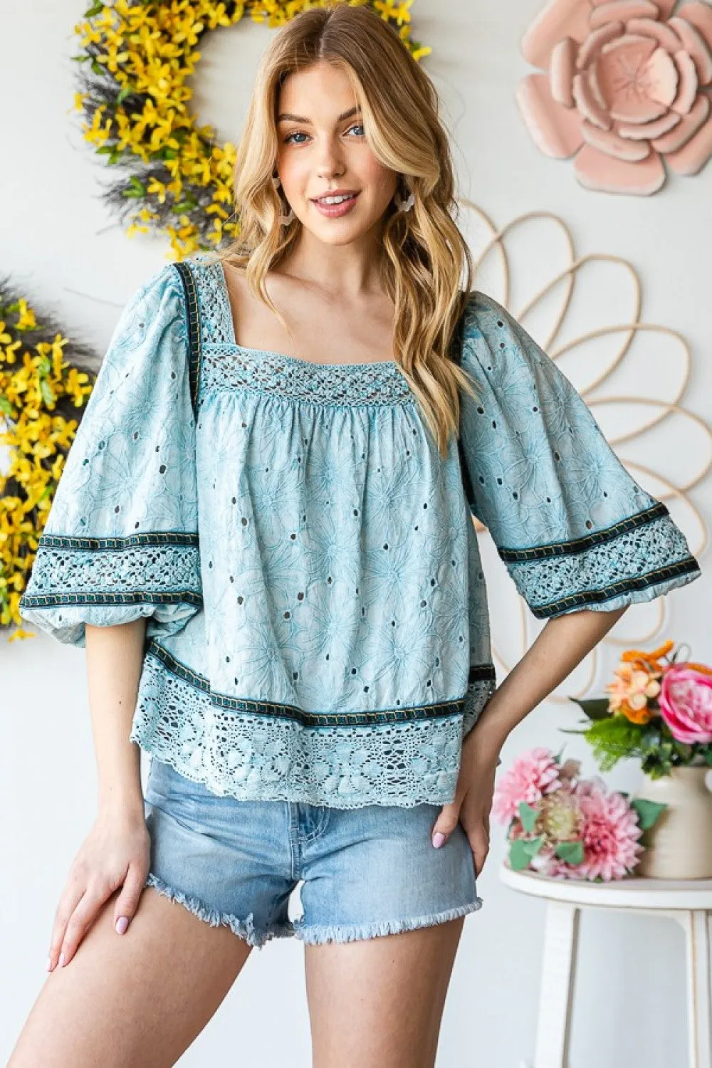 Country Breeze Top - Blue