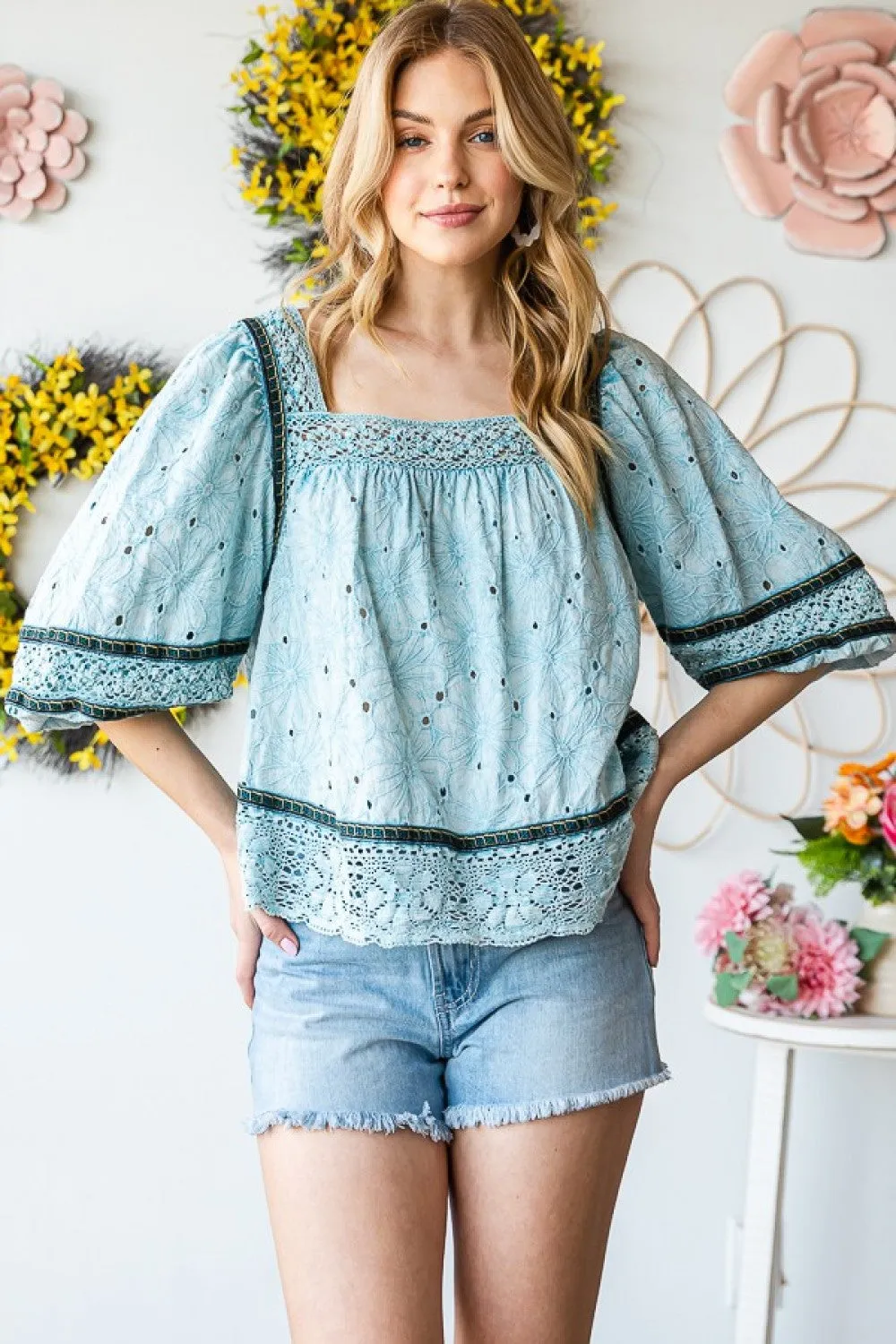 Country Breeze Top - Blue