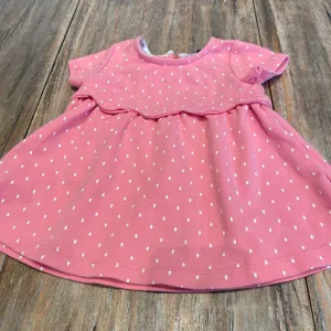 Cynthia rowley pink babydoll tshirt with white drops 18m