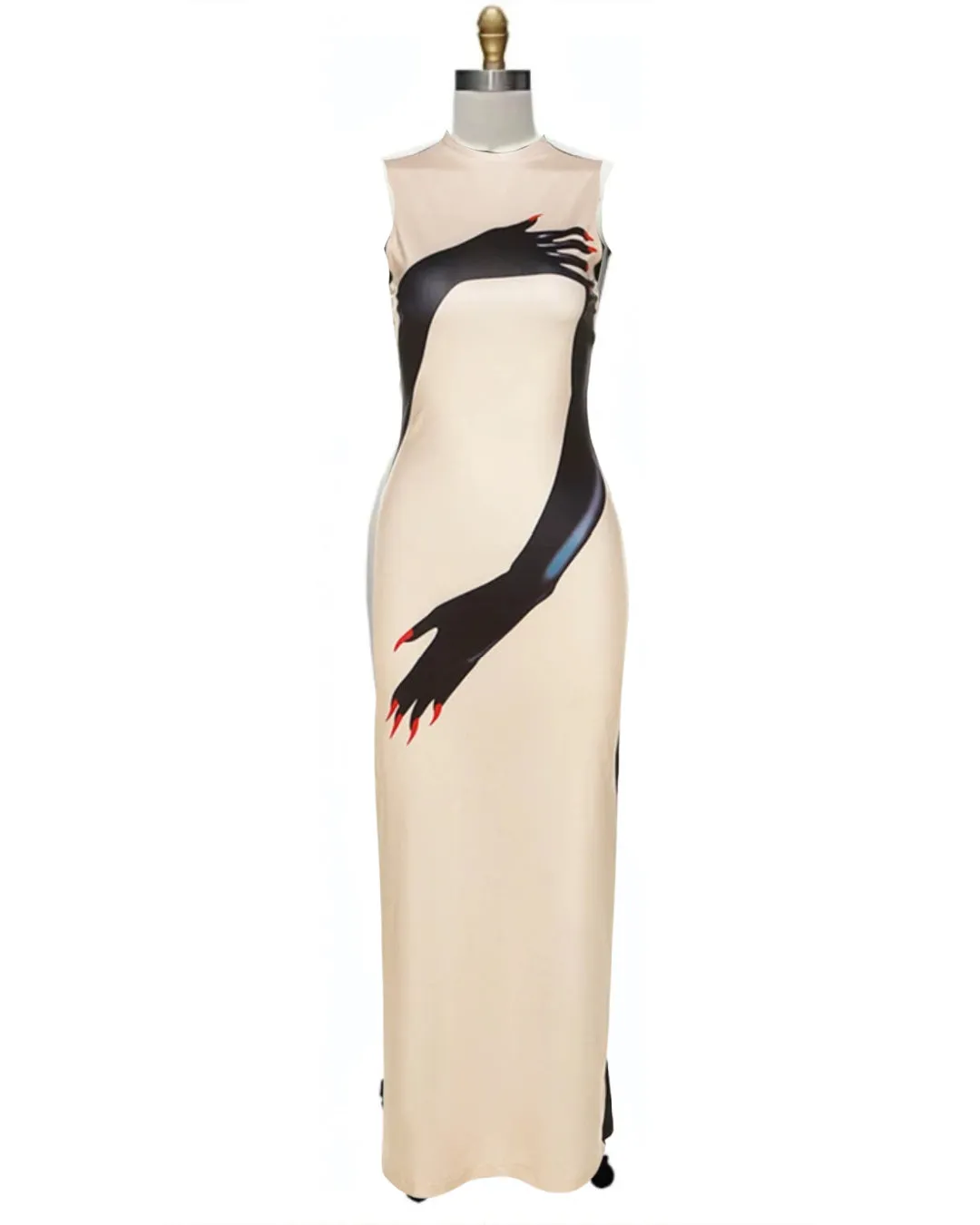 Embrace- the Devil Hands Art Print Dress