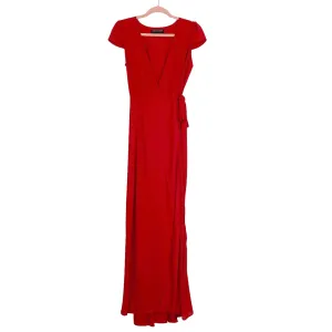 Endless Summer Red Wrap Dress- Size S