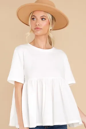 Enjoying This Moment White Top