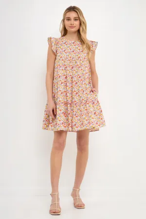 Floral Printed Babydoll Mini