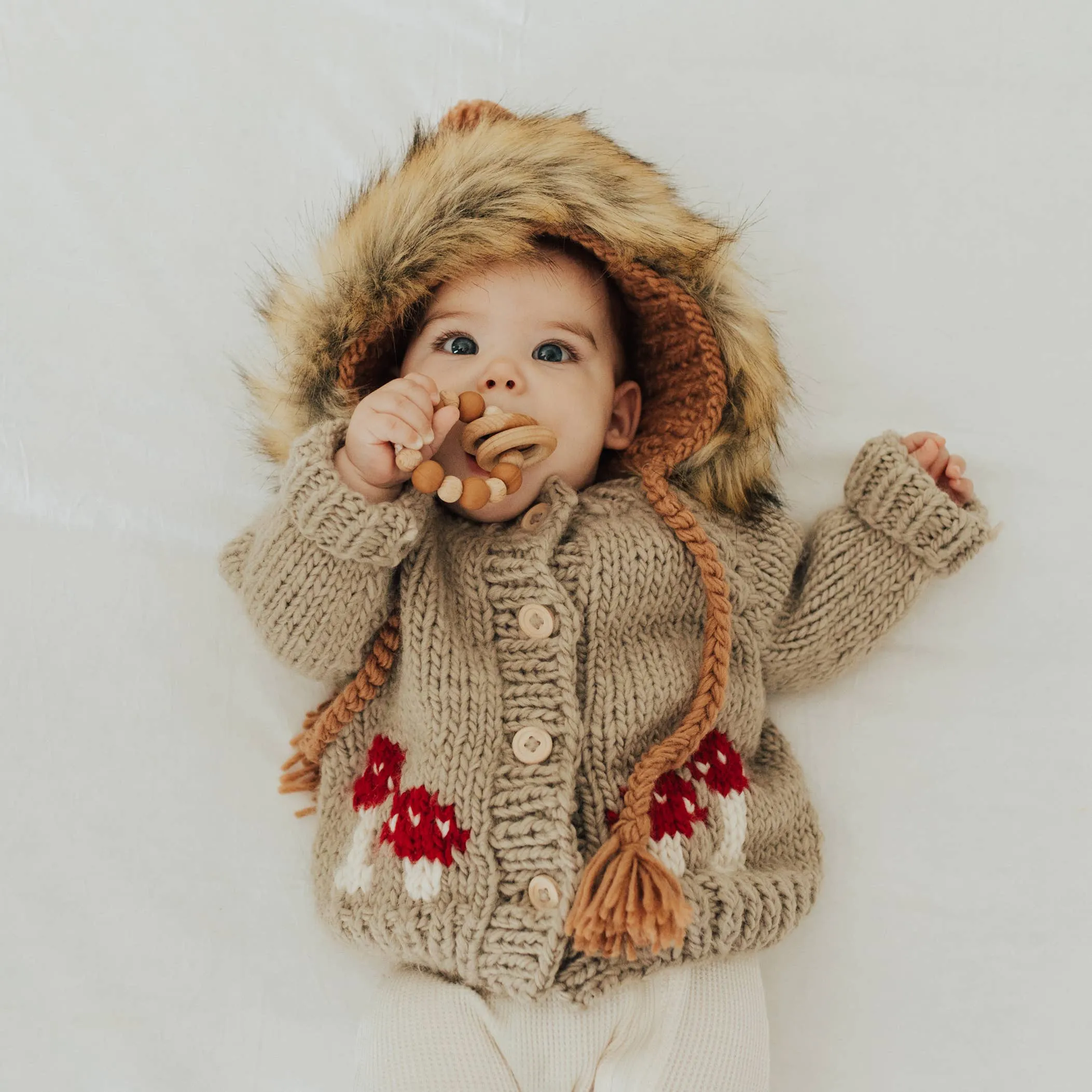 Fur Bonnet in Pecan