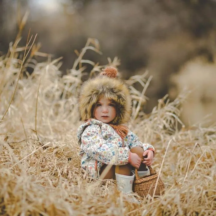 Fur Bonnet in Pecan