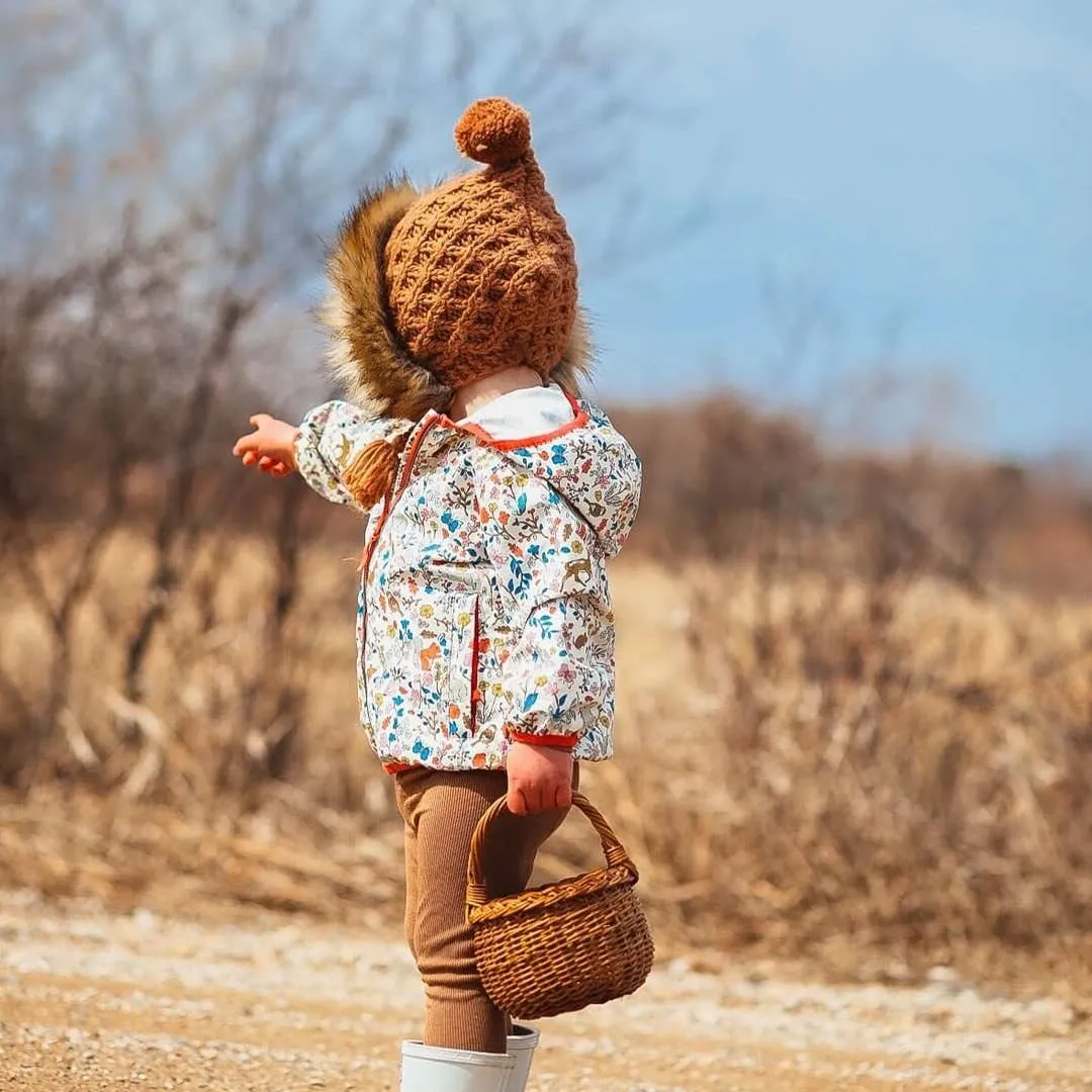 Fur Bonnet in Pecan