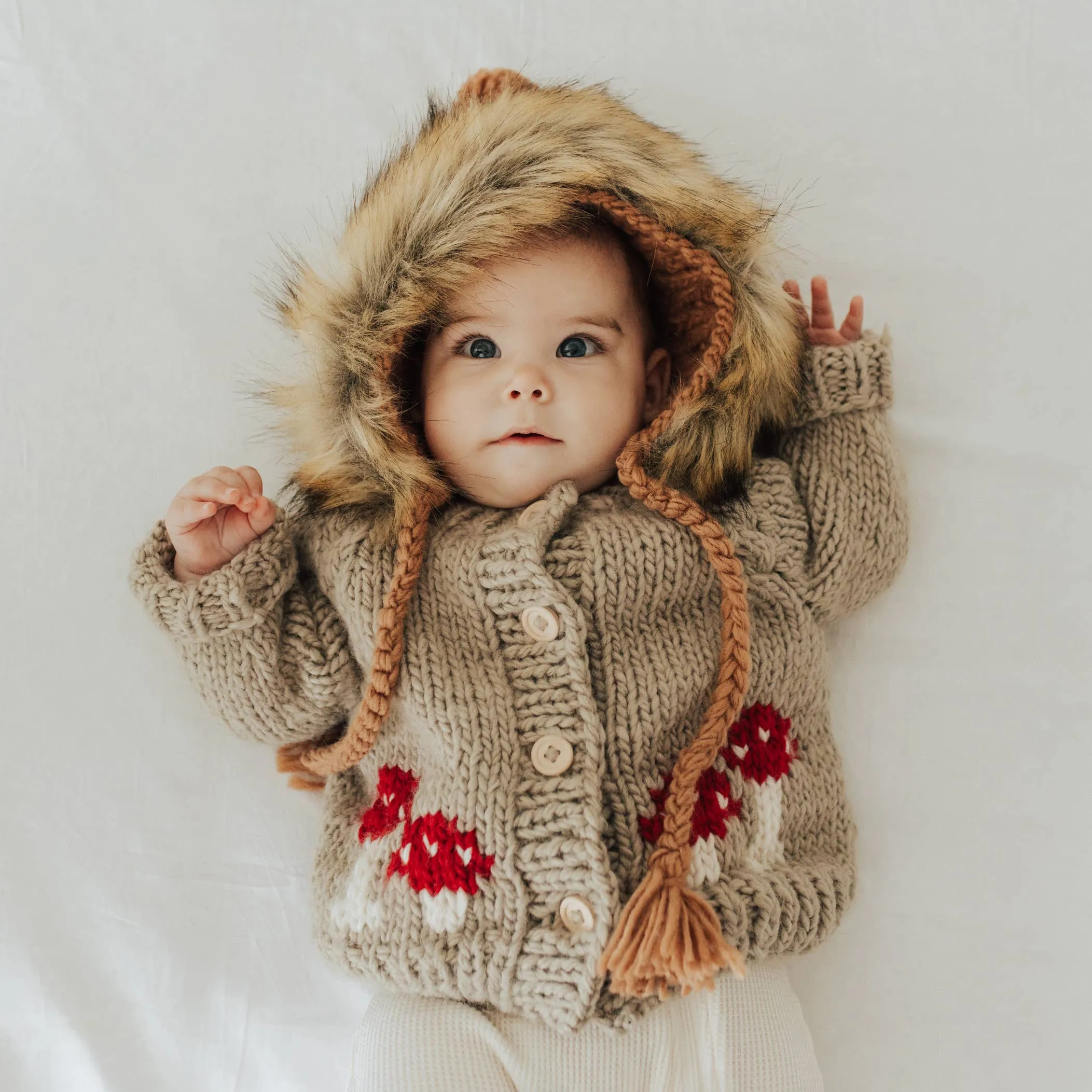 Fur Bonnet in Pecan