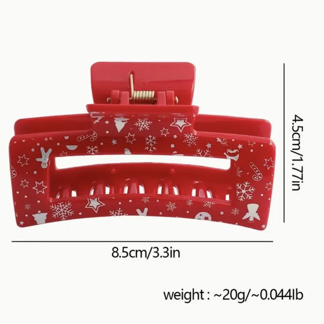 GB Christmas Claw Hair Clip