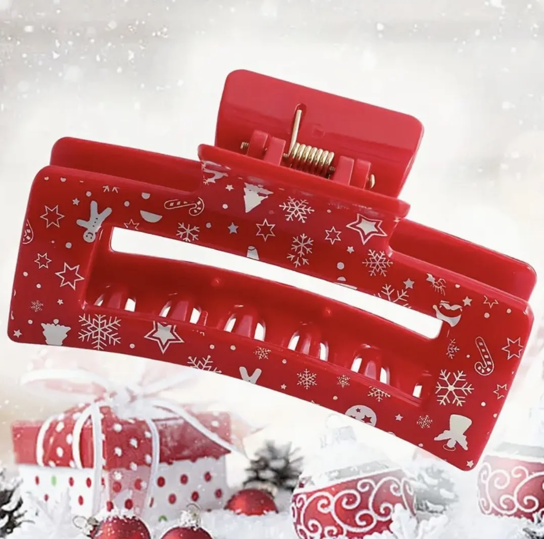 GB Christmas Claw Hair Clip