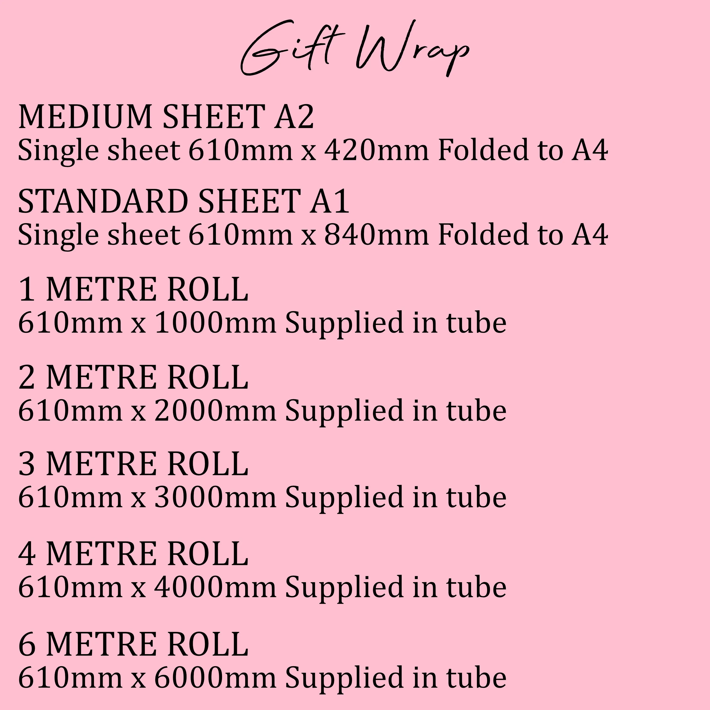 Gift Wrapping Paper Personalised, Pink Dress Girl