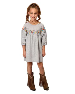 Girls' Milange Knit Dress