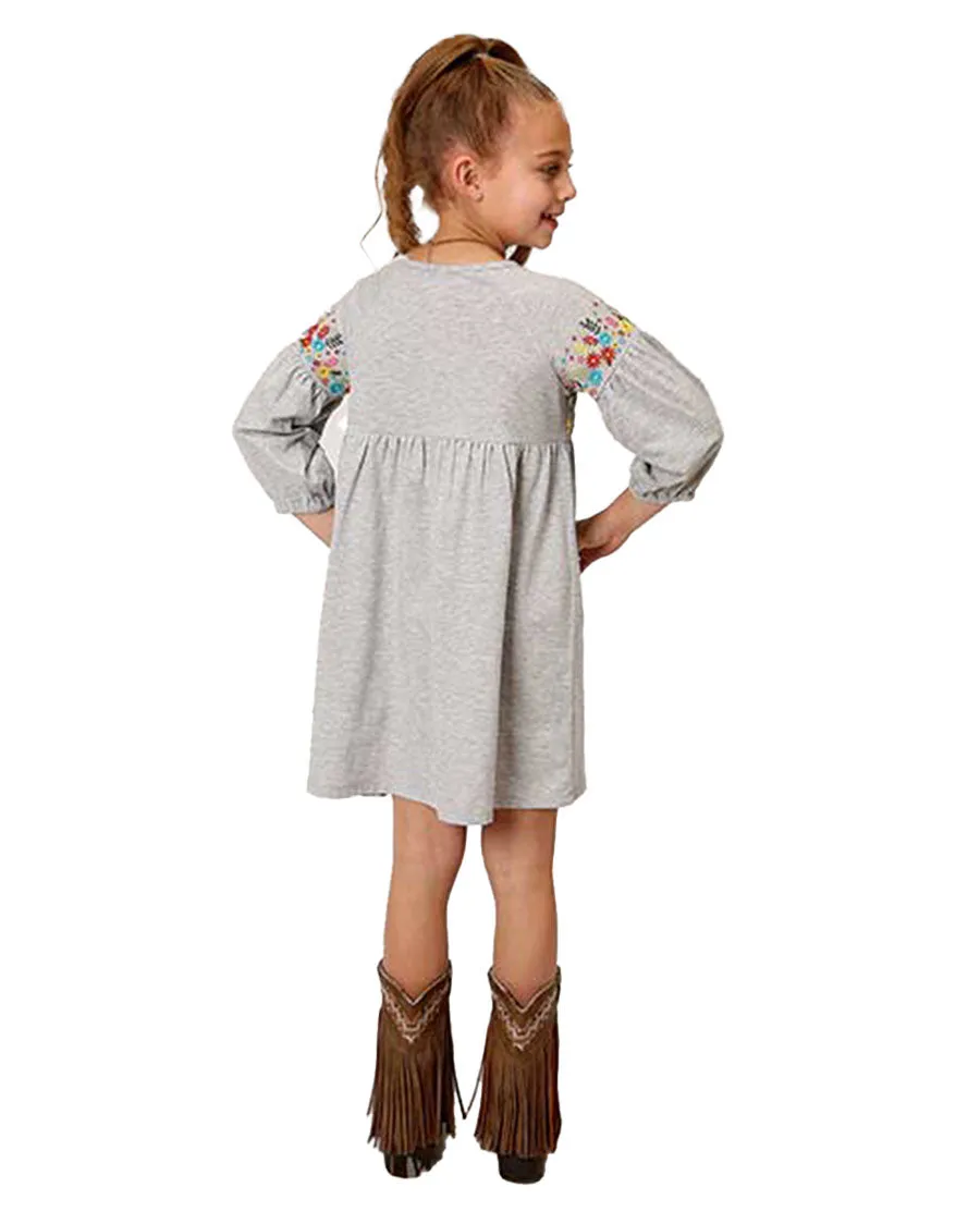 Girls' Milange Knit Dress