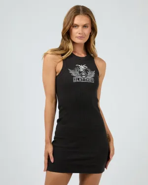 Gravity Mini Dress Washed Black