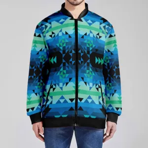 Green Star Youth Zippered Collared Lightweight Jacket
