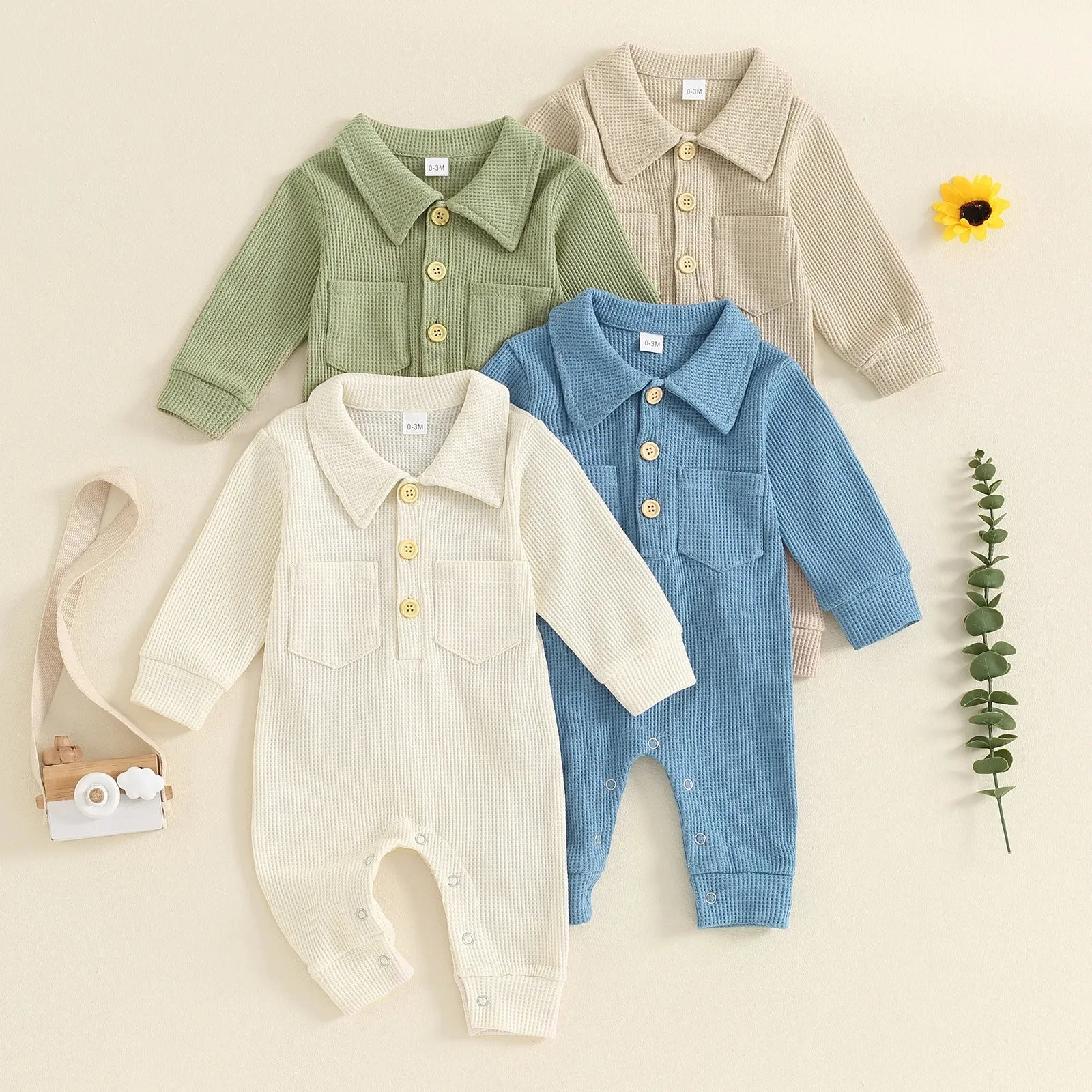 HARRISON Waffle Knit Jumpsuit