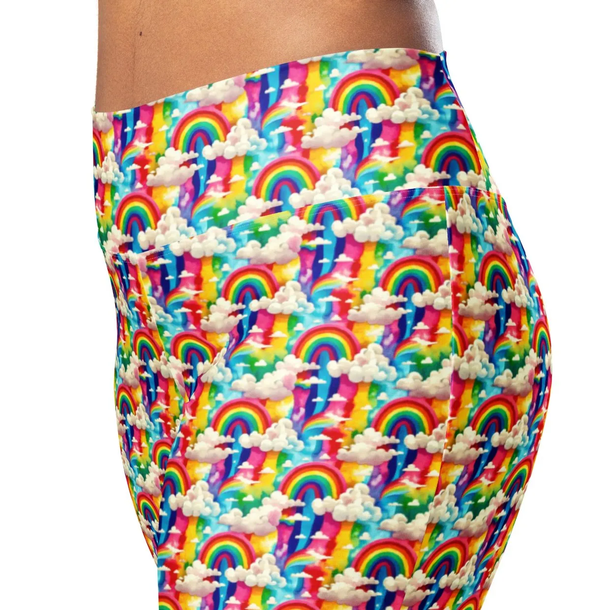 High-Rise Flared Leggings Rainbow Radiance