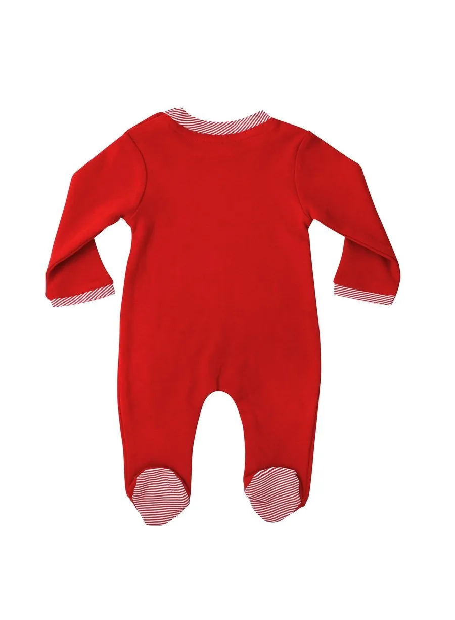 HO HO HO Long Sleeve Organic Cotton Footie