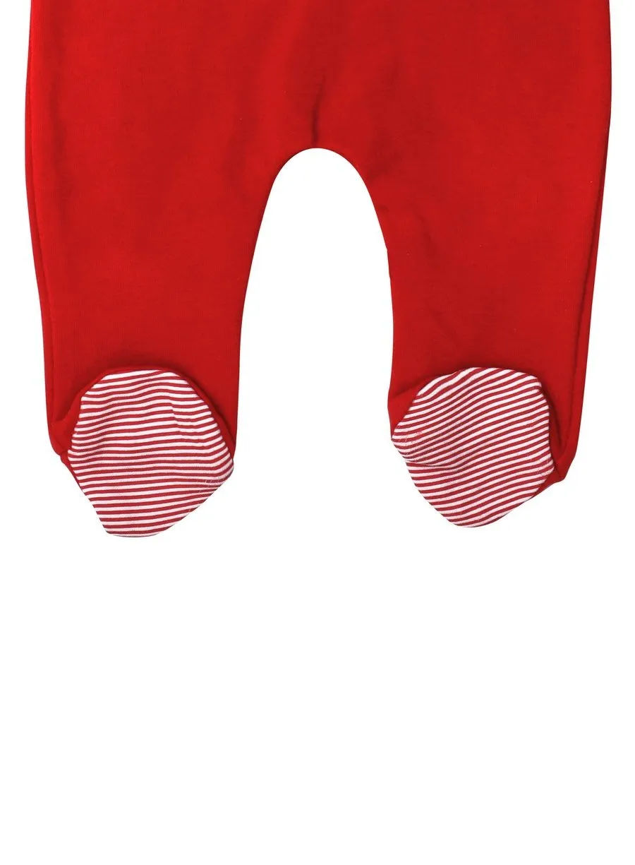 HO HO HO Long Sleeve Organic Cotton Footie