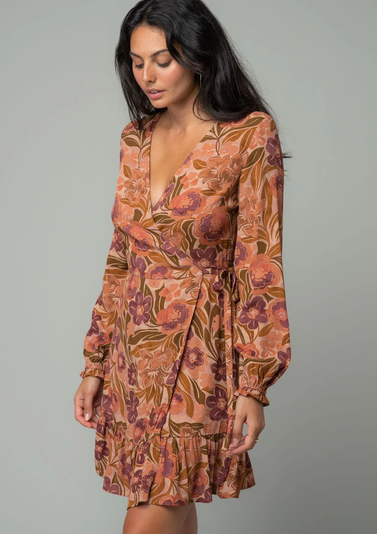 Indira Mini Wrap Dress