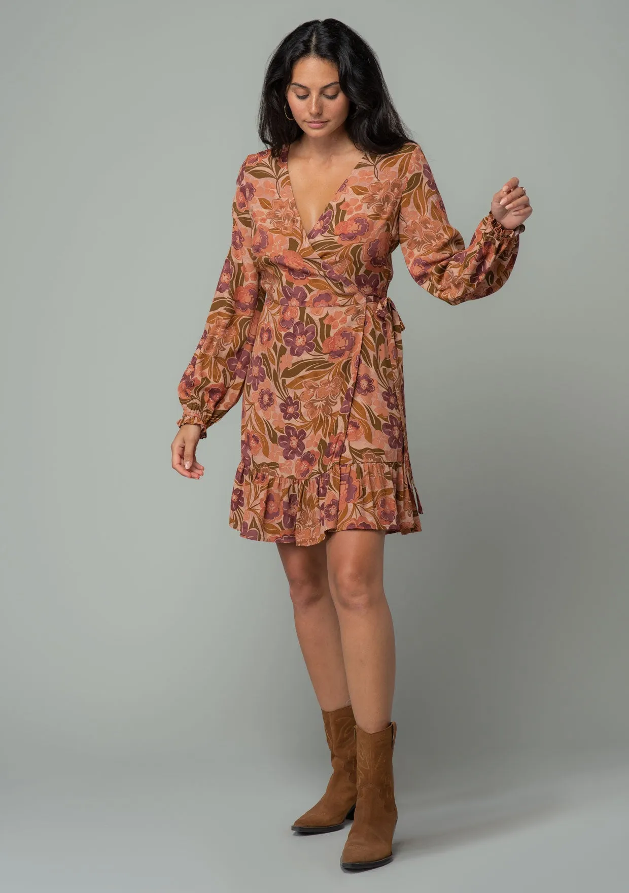 Indira Mini Wrap Dress