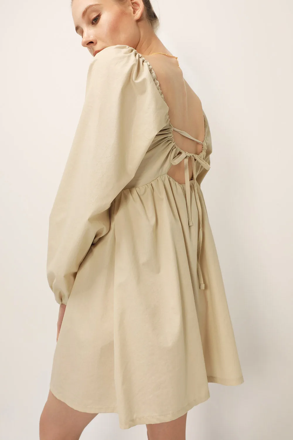 Joy Coated Babydoll Dress