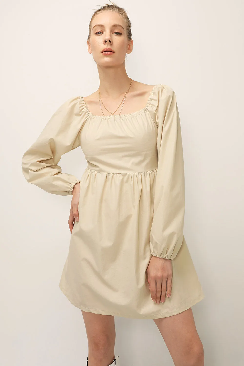 Joy Coated Babydoll Dress