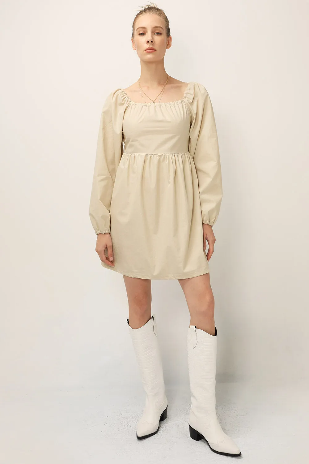 Joy Coated Babydoll Dress