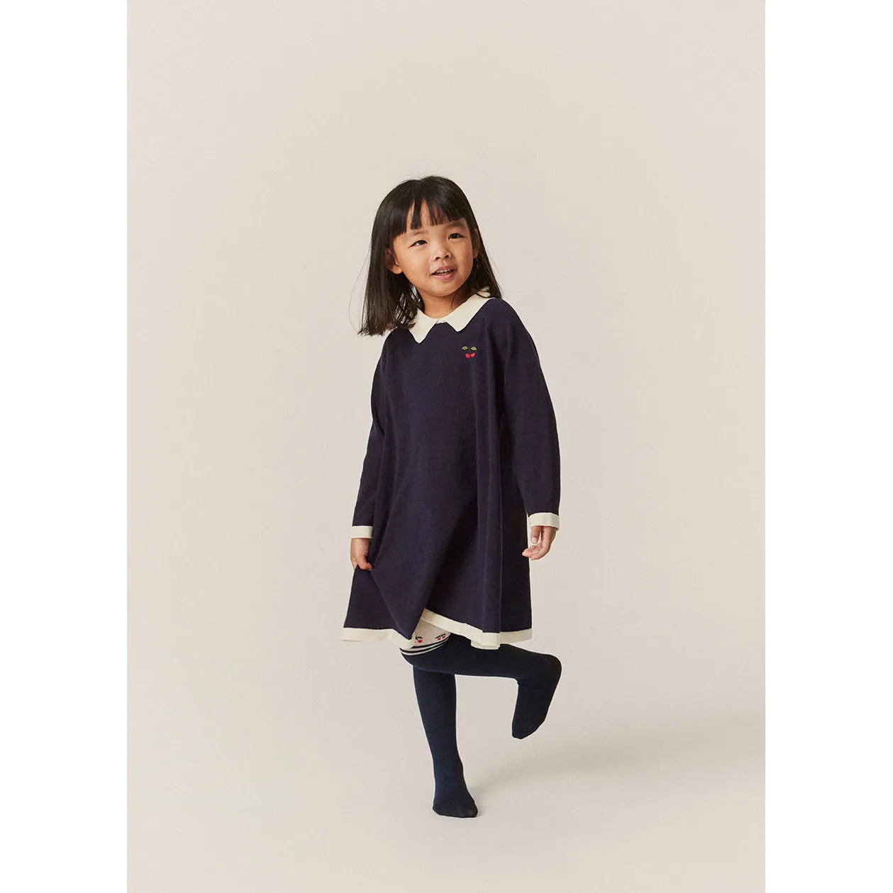 Konges Sløjd Venton Knit Dress GOTS Navy