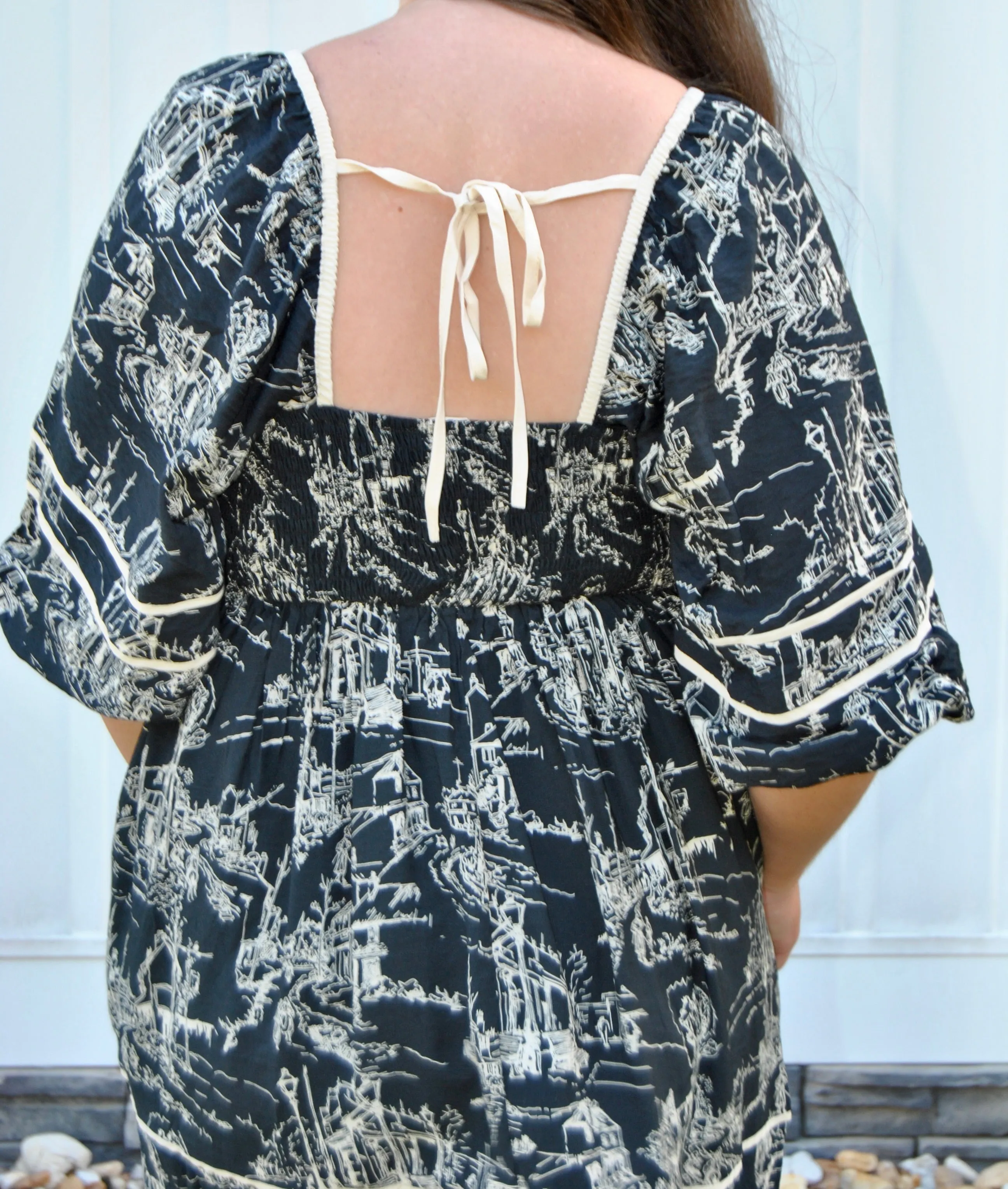 Landscape Toile Mini Dress