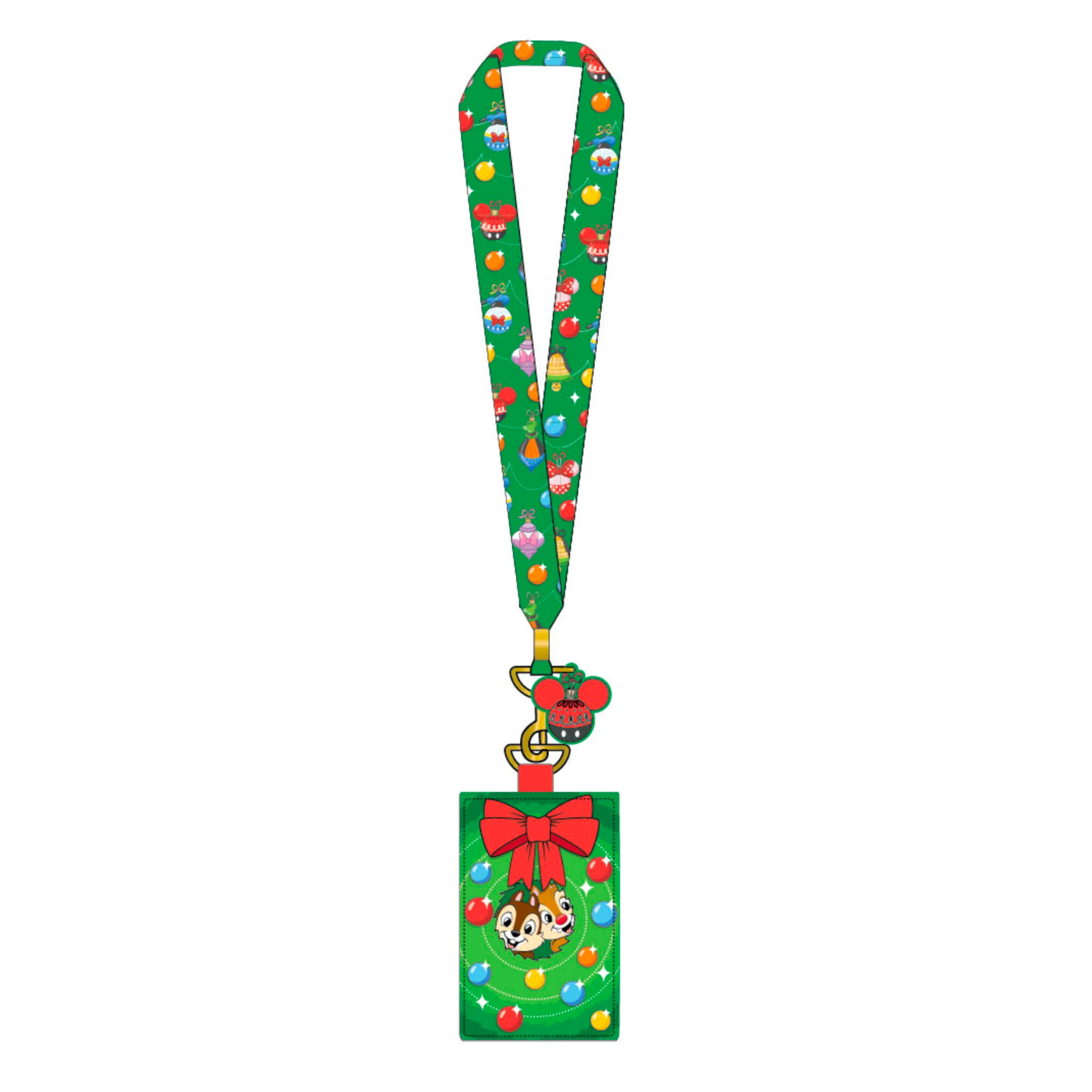 LF Disney Chip And Dale Ornaments Lanyard W/ PU Cardholder