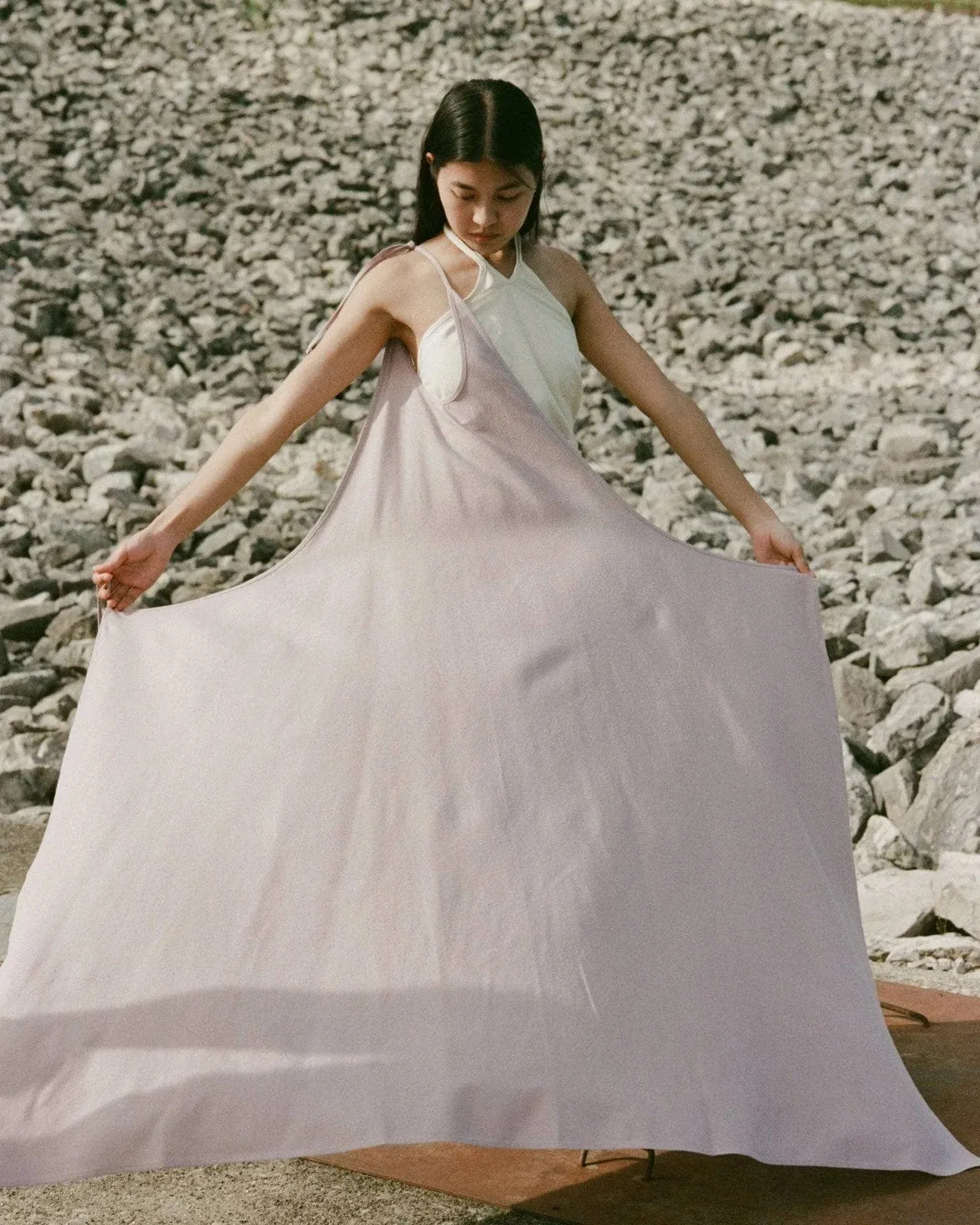 Lilac Apron Dress
