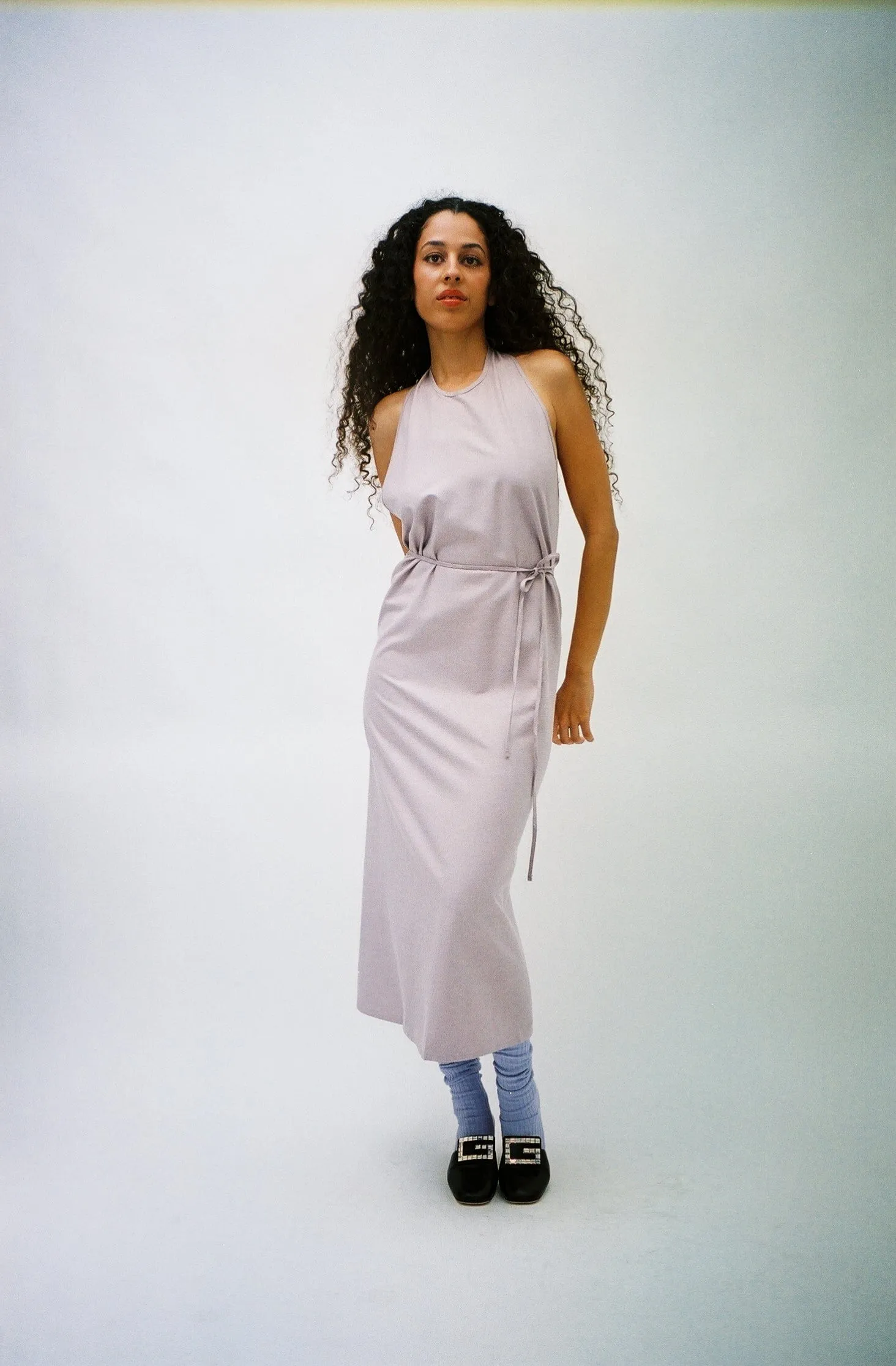 Lilac Apron Dress