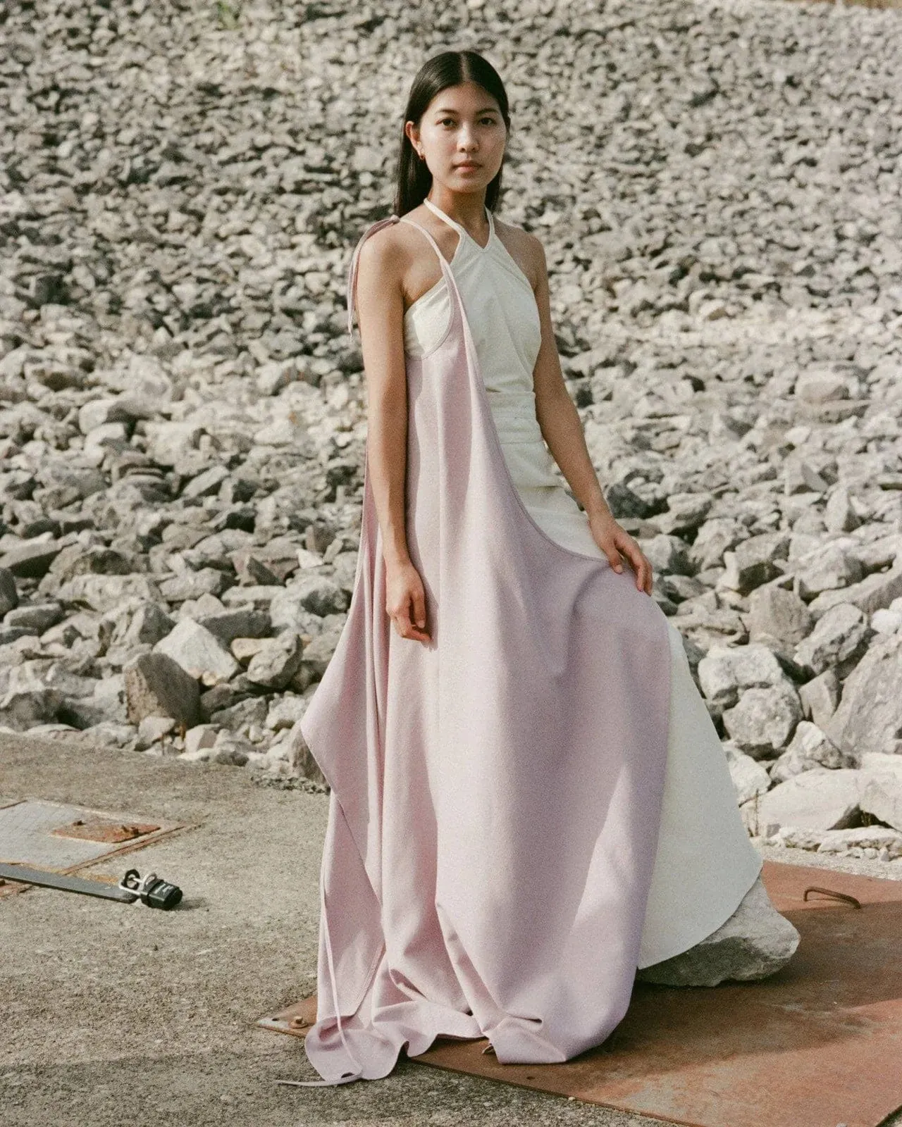 Lilac Apron Dress
