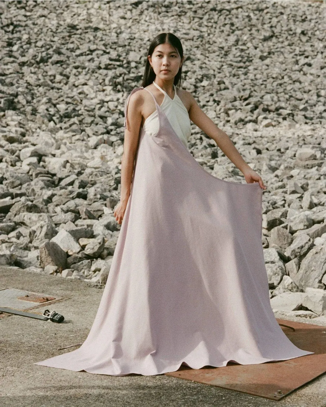 Lilac Apron Dress