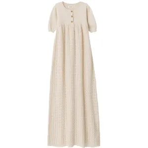 Lil'Atelier Sandshell Fauci Knit Christening Dress